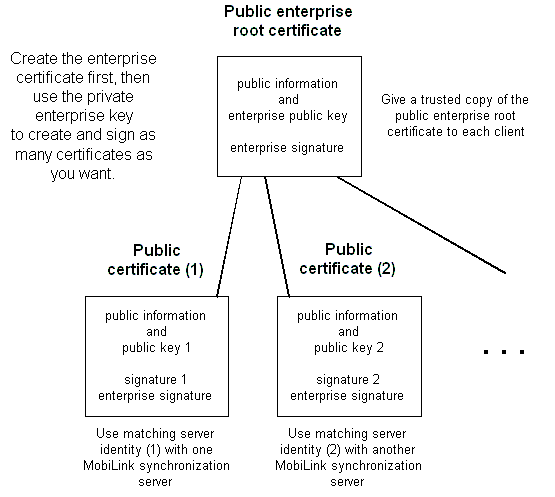 An enterprise root certificate.