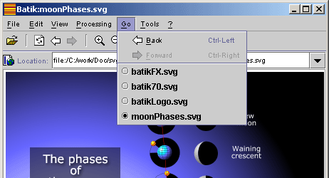 Browsing SVG files