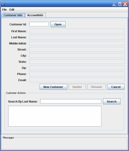 BankAdmin Application Client