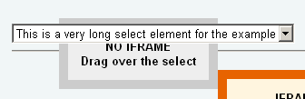 IE6 shows the select above all elements despite z-indexing